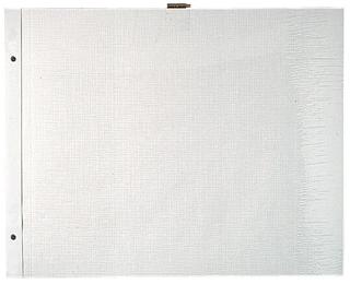 Sachet de 10 Recharges pour album à vis pages blanches - 29x37 cm - Blanc