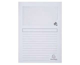 Exacompta Forever Recycled Window Folder, A4 (Pack 100) - White