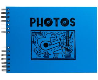 Album à spirales 50 pages noires Musicart - Bleu