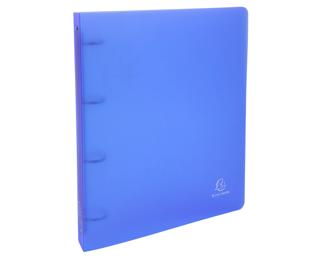Ringbuch aus PP 700µ mit 4 Ringen 30mm, Rücken 40mm, Chromaline, für Format DIN A4 - Farben sortiert