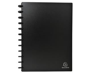 Visitenkartenbuch mit Ringen aus PP 800µ für 192 Karten 