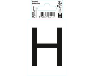 Autocollant PVC adhésif antidérapant lettre H - Noir