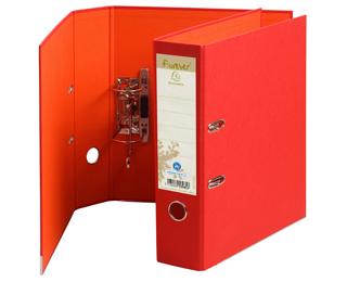 Registratore a leva foderato con carta dorso 80mm Forever - A4 - Rosso