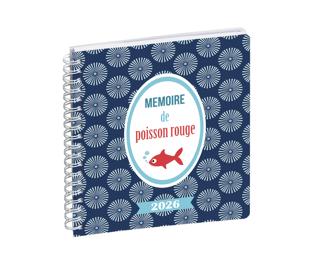 Agenda de bureau Lady 18S spiralé Dodo & Cath 15 x 17 cm Semainier Janvier à Décembre 2026 - Visuel