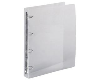 Classeur 4 anneaux 30 mm polypropylène Crystal - A4 maxi - Cristal